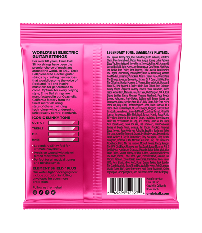 Ernie Ball 2223 Super Slinky Electric Guitar Strings - .009-.042