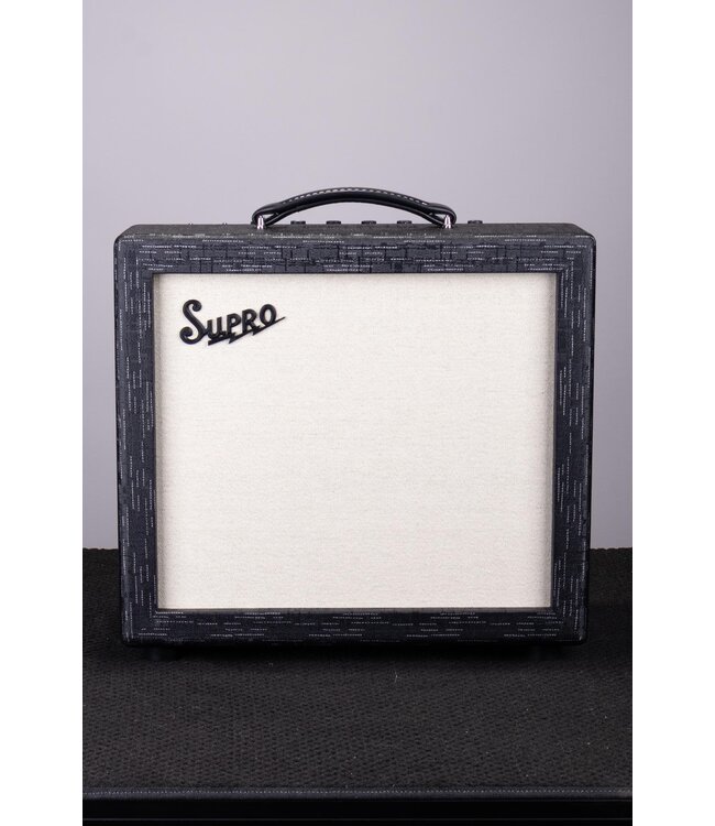 Supro Amulet 1x12 Tube Combo – Black Scandia, Variable Power Amp, Celestion Creamback