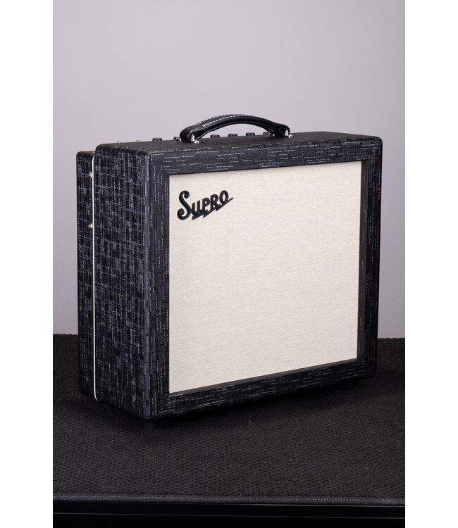 Supro Amulet 1x12 Tube Combo – Black Scandia, Variable Power Amp, Celestion Creamback