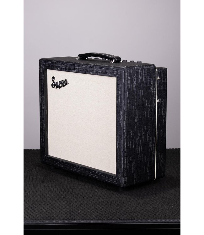 Supro Amulet 1x12 Tube Combo – Black Scandia, Variable Power Amp, Celestion Creamback