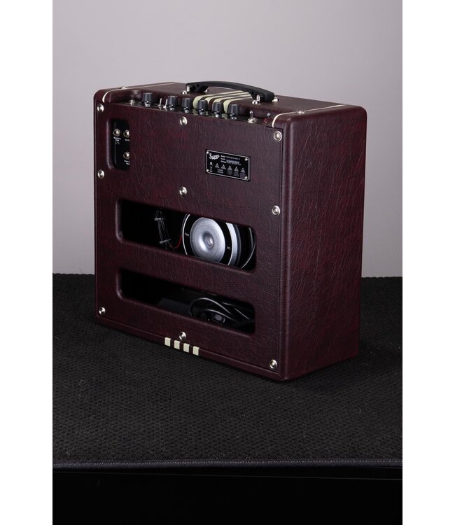 Supro Delta King 12 1x12-inch 15-watt Tube Combo Amp - Burgundy and Cream