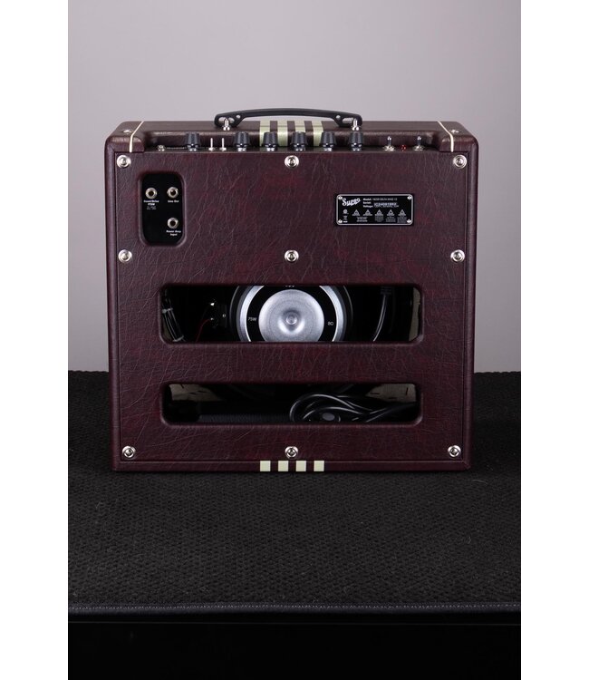 Supro Delta King 12 1x12-inch 15-watt Tube Combo Amp - Burgundy and Cream