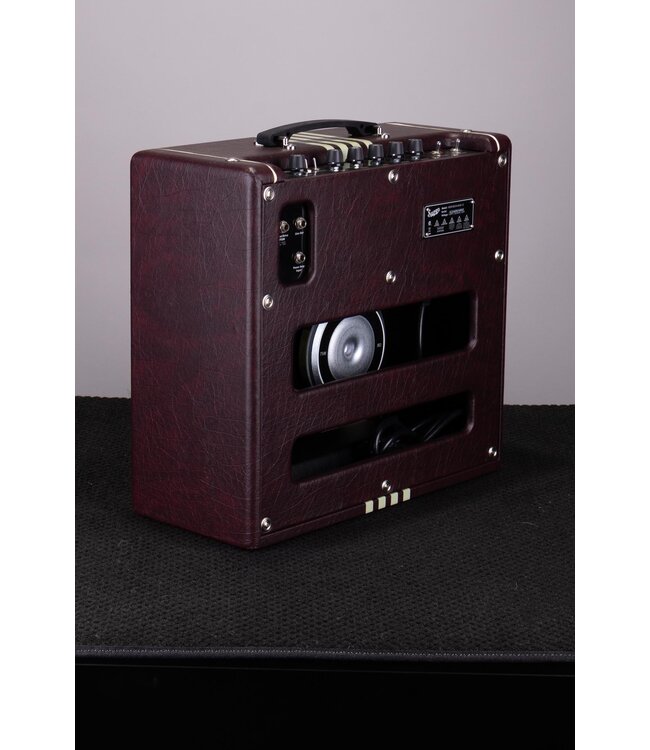 Supro Delta King 12 1x12-inch 15-watt Tube Combo Amp - Burgundy and Cream