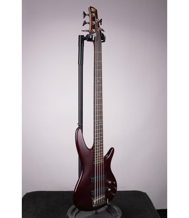 Used Ibanez SR-505 5-String Bass Guitar - Brown Mahogany - with Case