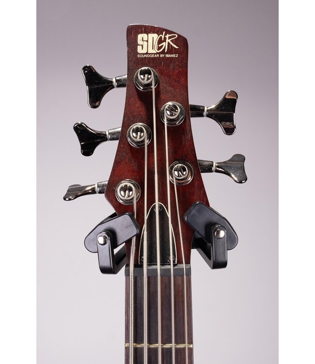 Used Ibanez SR-505 5-String Bass Guitar - Brown Mahogany - with Case