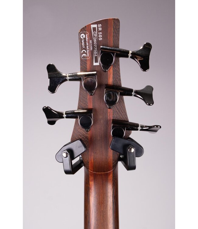 Used Ibanez SR-505 5-String Bass Guitar - Brown Mahogany - with Case