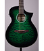 Ibanez AEWC16QA Acoustic-Electric Guitar - Transparent Emerald Burst