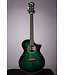 Ibanez AEWC16QA Acoustic-Electric Guitar - Transparent Emerald Burst