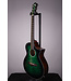 Ibanez AEWC16QA Acoustic-Electric Guitar - Transparent Emerald Burst