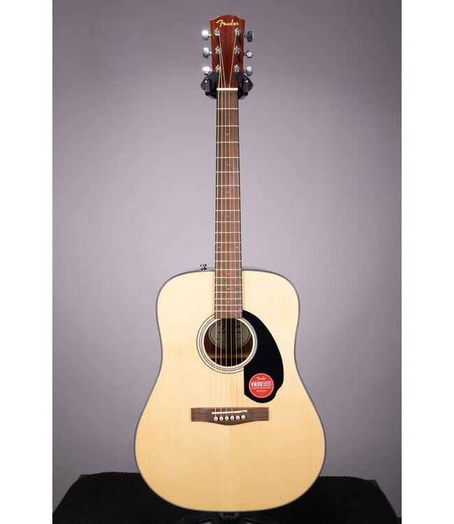 Fender CD-60 Dreadnought Acoustic Guitar with Case in Natural | Roxy Music La Porte