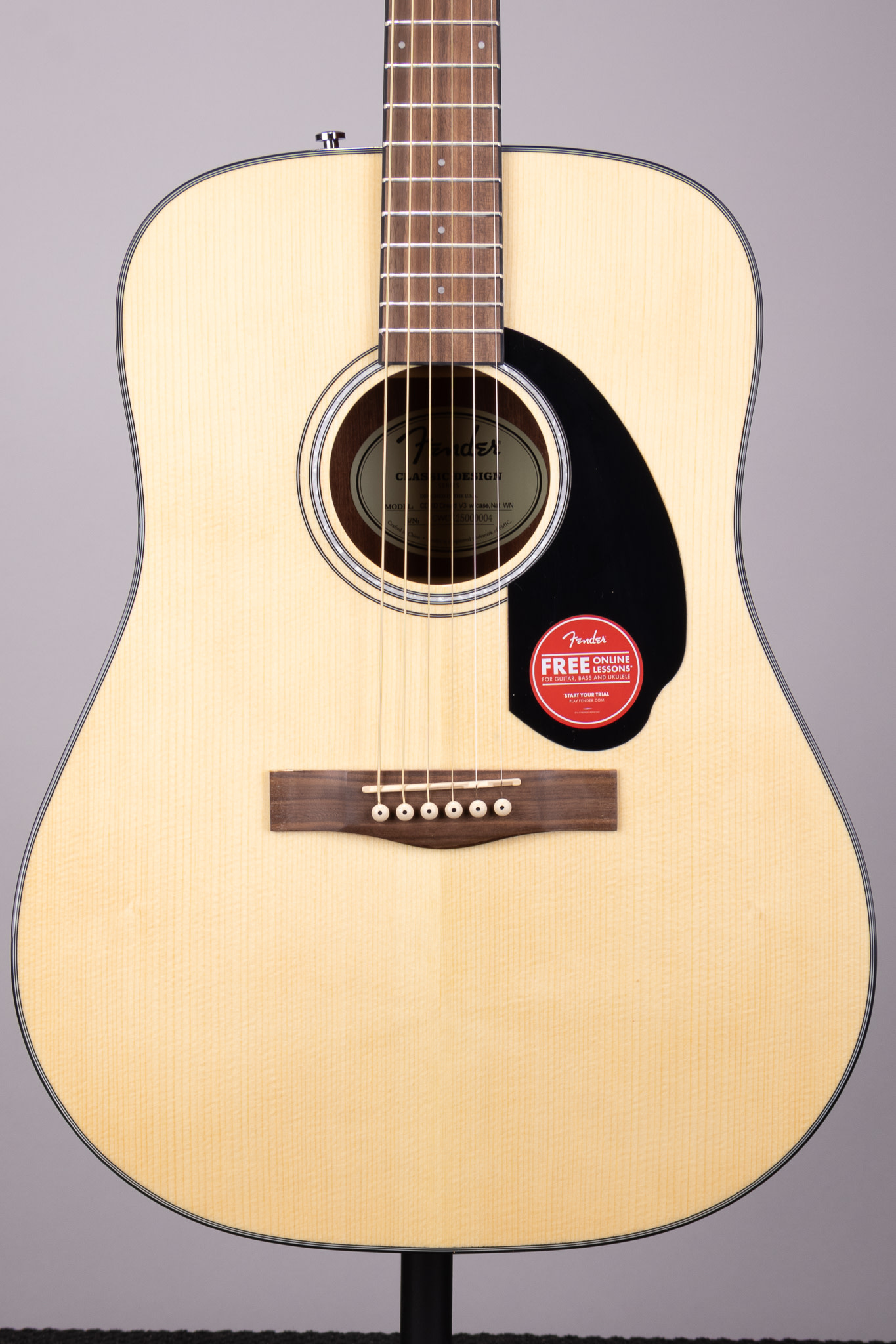 Fender CD-60 Dreadnought with Case Natural | Roxy Music La Porte
