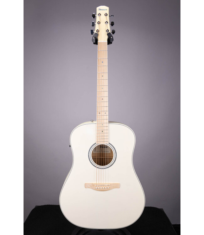 Ibanez AAD77M1E Dreadnought Acoustic-Electric Guitar - Open Pore Antique White
