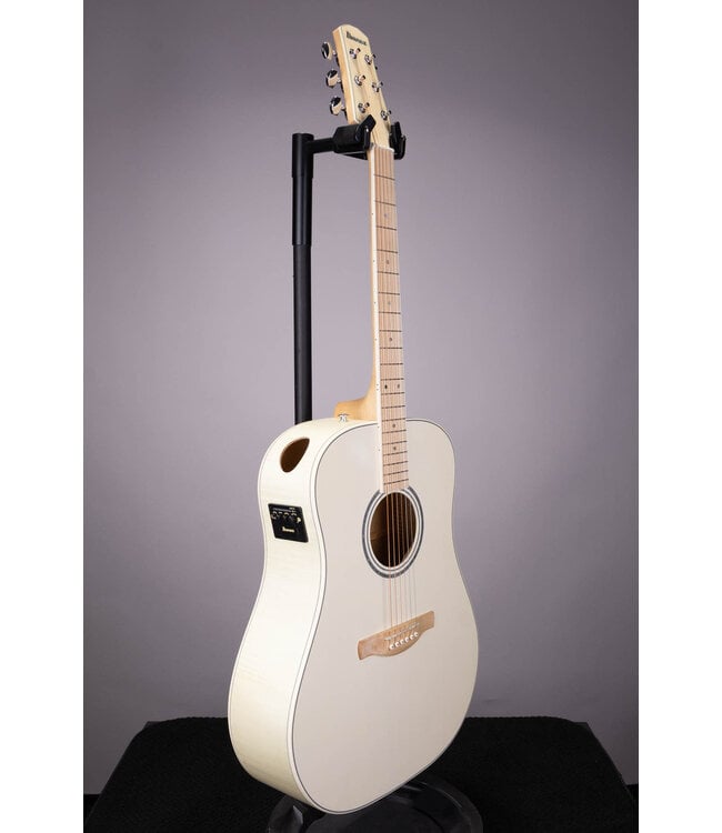 Ibanez AAD77M1E Dreadnought Acoustic-Electric Guitar - Open Pore Antique White