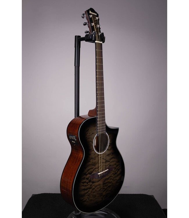 Ibanez AEWC16QA Acoustic-Electric Guitar - Transparent Black Sunburst