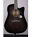 Ibanez AAD77CE Dreadnought Acoustic-Electric Guitar - Transparent Black Sunburst