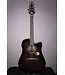 Ibanez AAD77CE Dreadnought Acoustic-Electric Guitar - Transparent Black Sunburst