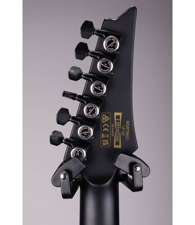 RGRTB621 Iron Label Electric Guitar - Black Flat