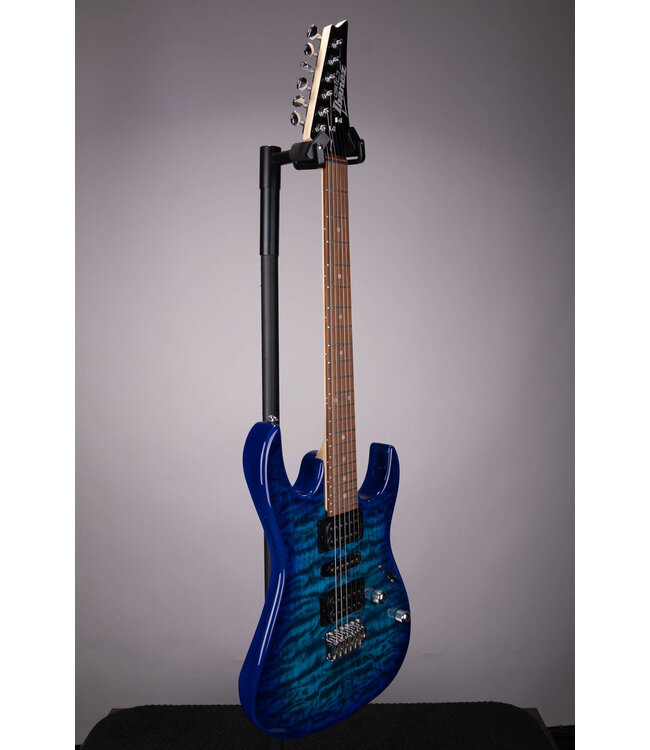 Gio GRX70QA Transparent Blue Burst Electric Guitar
