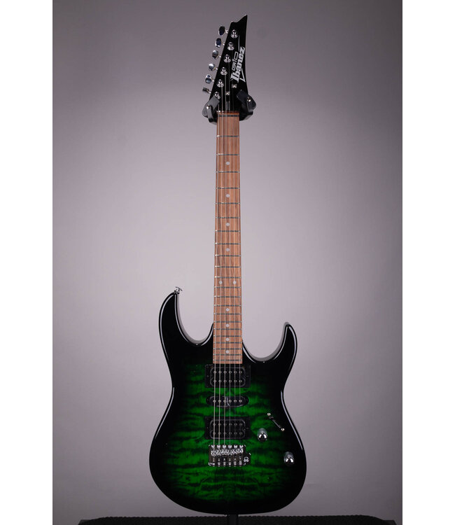 Gio GRX70QA Electric Guitar - Transparent Emerald Burst