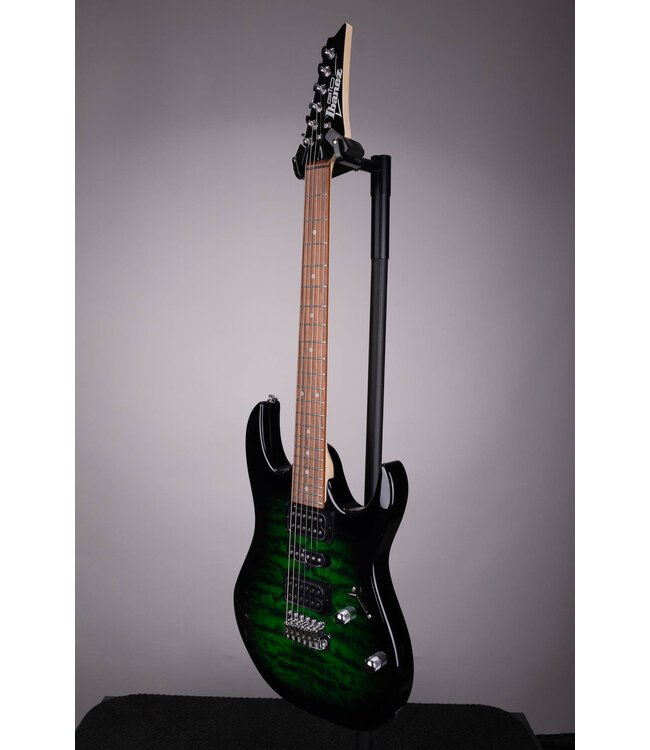 Gio GRX70QA Electric Guitar - Transparent Emerald Burst
