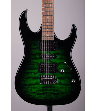 Ibanez Gio GRX70QA Electric Guitar - Transparent Emerald Burst
