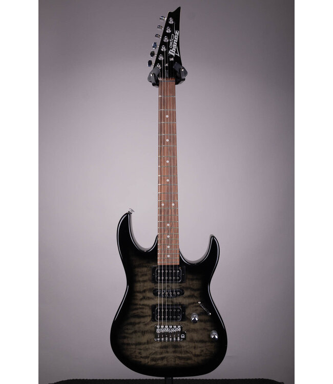 Gio GRX70QA Electric Guitar - Transparent Black Sunburst