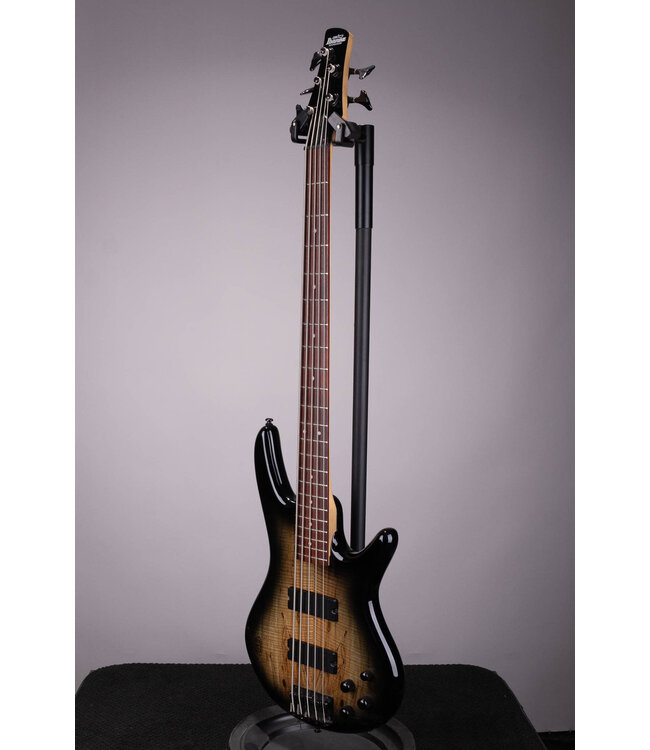 Used Ibanez GSR205SM 5-String Bass Guitar - Charcoal Brown Burst