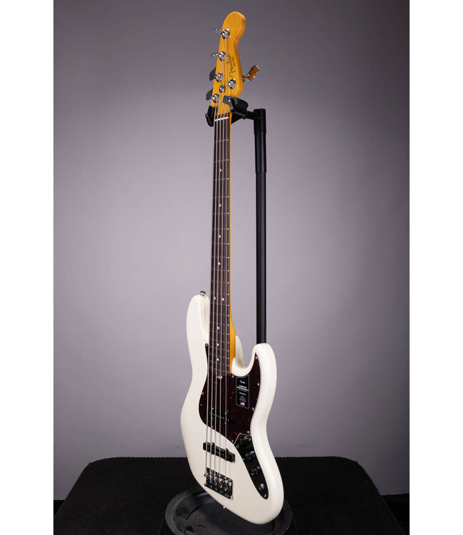 Fender American Professional II Jazz Bass V – Olympic White w/ Rosewood Fingerboard