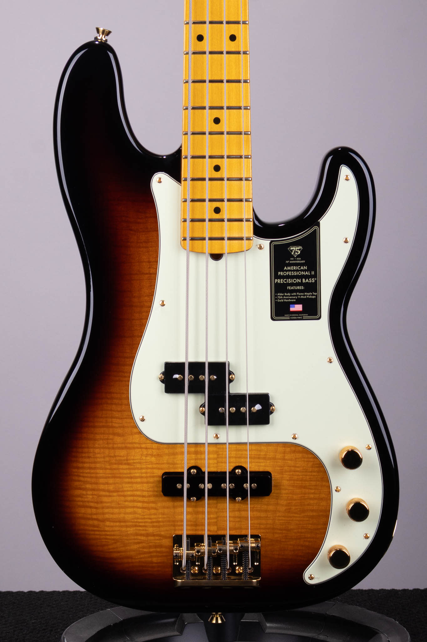 Fender 75th Anniversary American Pro PJ Bass – 2-Color Sunburst