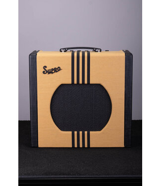 Supro Delta King 12 Tube Combo Amplifier - 1x12, 15-Watt, Tweed/Black
