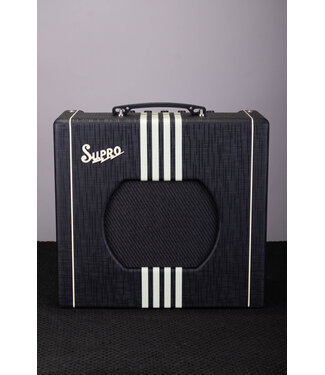 Supro Delta King 10 1 x 10-inch 5-watt Tube Combo Amp - Black and Cream