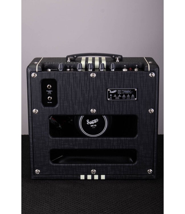 Supro Delta King 10 1 x 10-inch 5-watt Tube Combo Amp - Black and Cream
