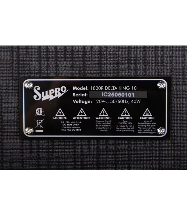 Supro Delta King 10 1 x 10-inch 5-watt Tube Combo Amp - Black and Cream