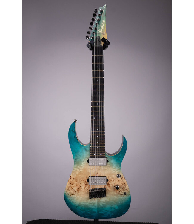 Used Ibanez RG1127PBFX RG Premium 7-String Electric Guitar - Caribbean Islet Flat