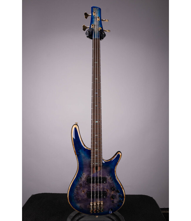 Ibanez SR2600 Premium Bass - Cerulean Blue Burst with Panga Panga Fingerboard