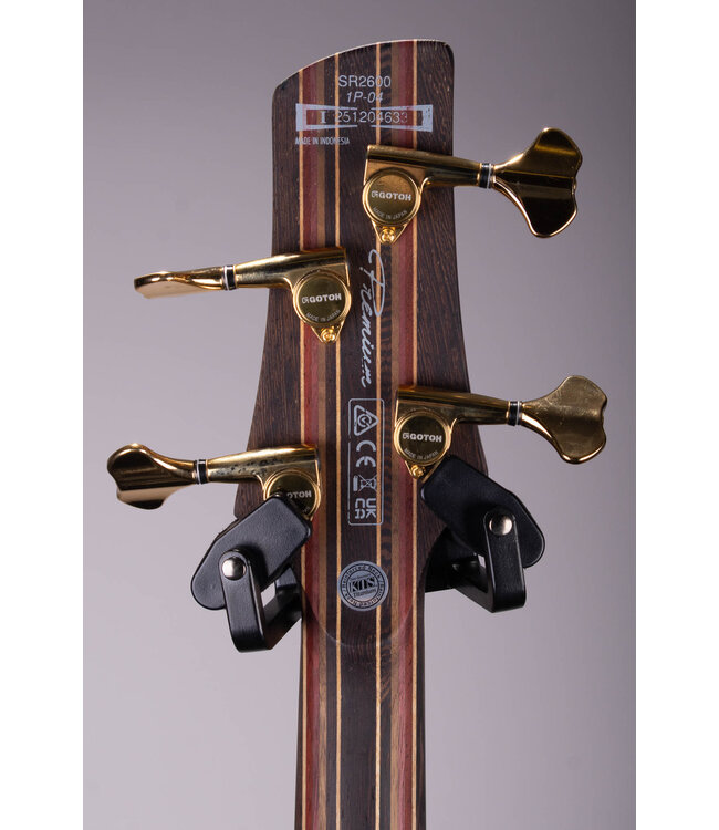 Ibanez SR2600 Premium Bass - Cerulean Blue Burst with Panga Panga Fingerboard