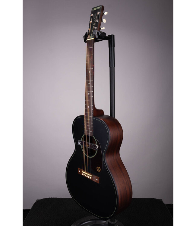 Jim Dandy Concert Deltoluxe Acoustic-Electric Guitar - Black Top