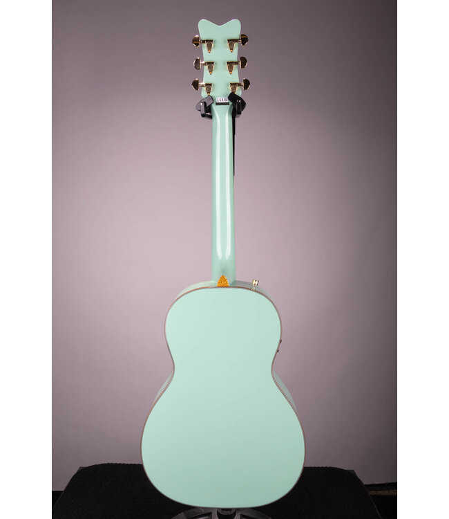 Gretsch G5021E Rancher Penguin Parlor Acoustic/Electric – Mint Metallic, Laurel Fingerboard