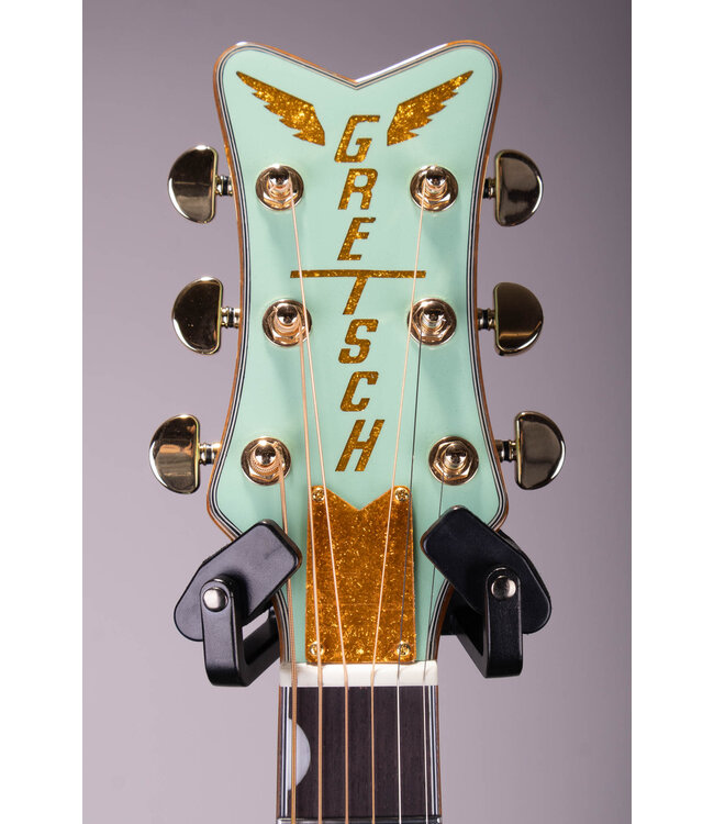 Gretsch G5021E Rancher Penguin Parlor Acoustic/Electric – Mint Metallic, Laurel Fingerboard