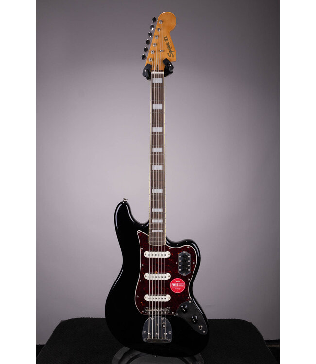 Squier Classic Vibe Bass VI – Black with Indian Laurel Fingerboard