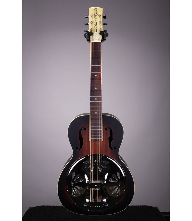 Gretsch G9220 Bobtail Round-neck Mahogany Body Resonator - 2-color Sunburst, Padauk Fingerboard