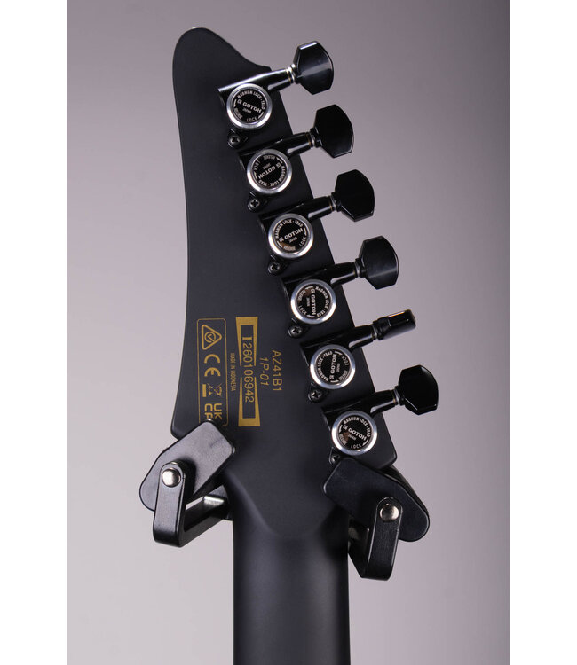 Ibanez AZ41B1 Iron Label Electric Guitar Black Flat w/ DiMarzio Pickups