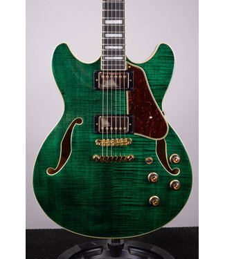 Ibanez Artcore Expressionist AS93FM Semi-hollow Electric Guitar - Transparent Moss Green
