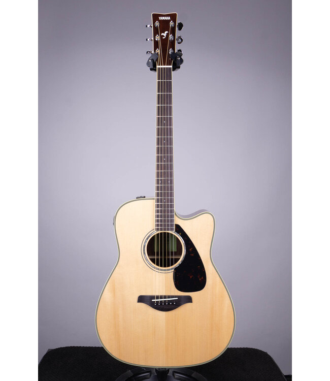 Yamaha FGX830C Cutaway Dreadnought Acoustic Electric Guitar - Natural
