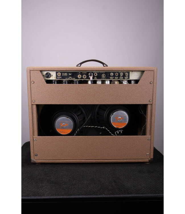 Vintage 1967 Black Panel Fender Twin Reverb Combo Amp