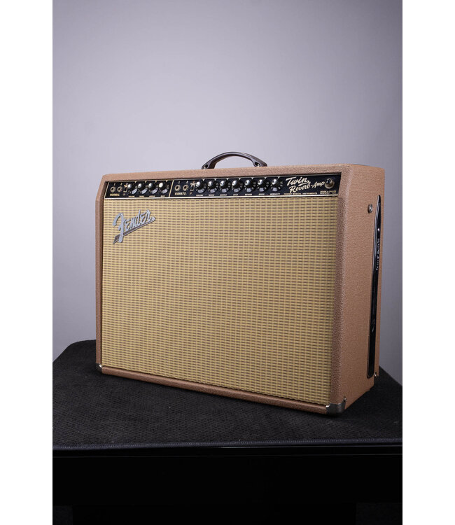 Vintage 1967 Black Panel Fender Twin Reverb Combo Amp