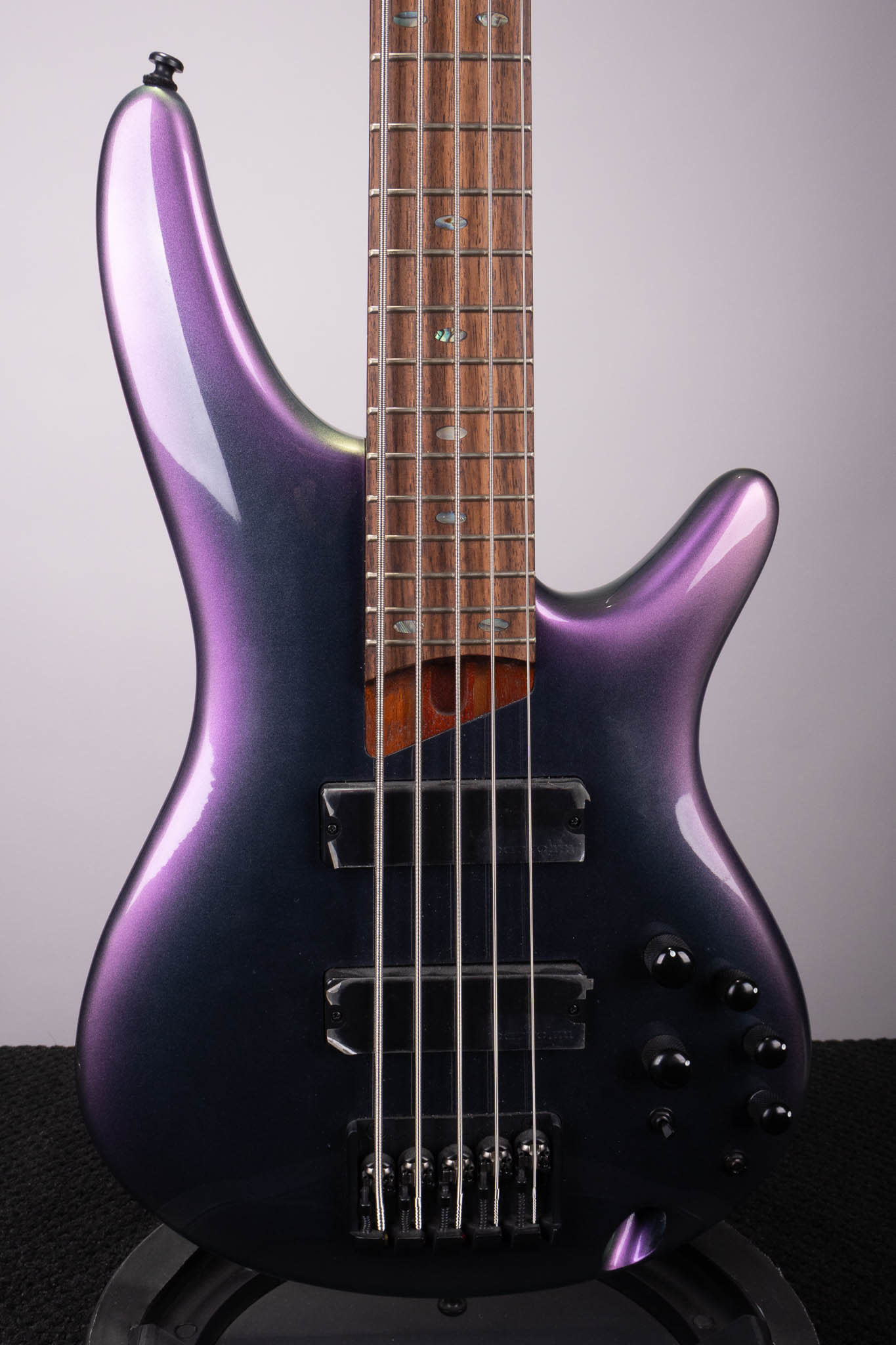 Ibanez SR505E 5-String Bass Black Aurora Burst - Roxy Music