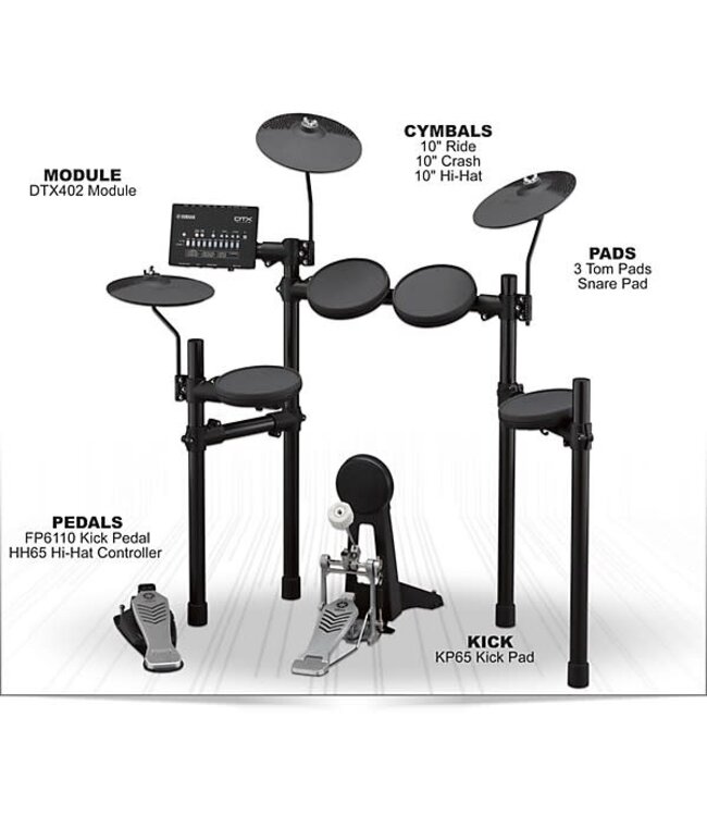 Yamaha DTX432K Electronic Drum Set w/ Kick Pedal