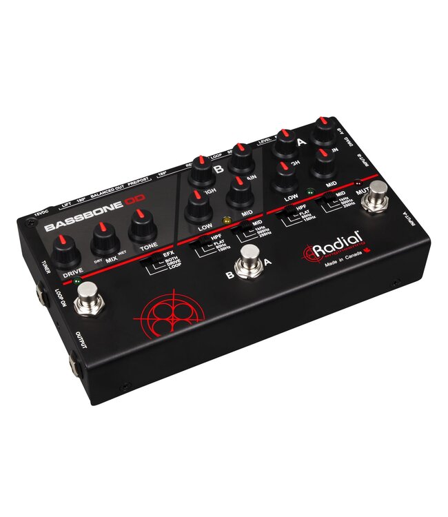 Radial Bassbone OD Bass Preamp & Overdrive DI Pedal