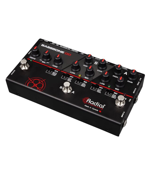Radial Bassbone OD Bass Preamp & Overdrive DI Pedal
